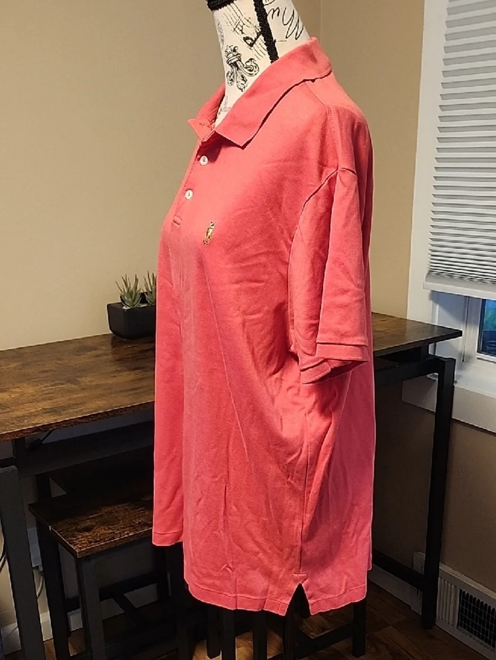Ralph Lauren Coral Polo Shirt with Pony Logo - Picture 3 of 6